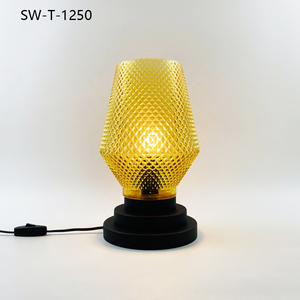 Lampe de table en verre E27, luminaire minimaliste simple de style nordique pour le salon, décoration de la maison, <span class=keywords><strong>abat</strong></span>-<span class=keywords><strong>jour</strong></span> en verre moderne et luxueux - Product Image 2