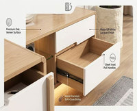 Meuble TV moderne pour salon, petit appartement, pieds en bois massif, meubles de maison