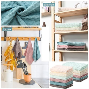 Nouvelle Collection 2026 – Chiffon en Microfibre Tissé à Carreaux 30x30cm Facile à Nettoyer – Serviette de Cuisine en Microfibre Absorbante – Fabrication OEM - Product Image 6