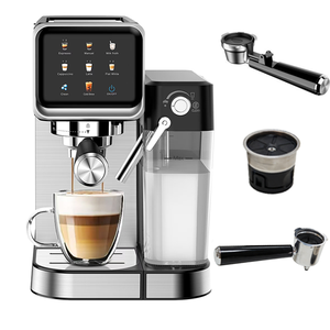 เครื่องชงกาแฟ Anbolife แบบร้อนเย็น 20 บาร์ หน้าจอสัมผัส TFT ควบคุมอุณหภูมิด้วย NTC ชงเอสเพรสโซ คาปูชิโน ลาเต้ ถังน้ำ 1 ลิตร - Product Image 5