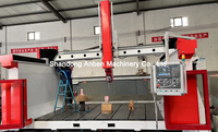 Machine de fraisage CNC 3D 5 axes pour la sculpture sur bois avec commande Syntec PLC Moteur haute puissance