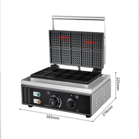 Machine à gaufres belges commerciale, haute performance pour l'industrie alimentaire, électrique, revêtement antiadhésif, capacité de 10 gaufres par lot, 304