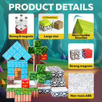 Blocs de construction magnétiques, ensemble de jouets éducatifs STEM pour les enfants de 14 ans et plus, blocs en plastique de 2 cm, kits