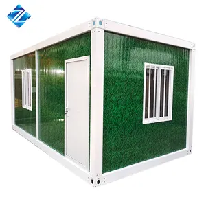 Casa contenedor prefabricada de montaje, estructura de acero personalizada de alta calidad, 20/40 pies, 2/3 dormitorios