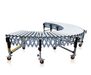 Transportador de Rodillos Flexible Ajustable, Expandible por Gravedad, Curvo, Descarga Automática, Transportador de Rodillos Completamente Automático para Transportar Cajas - Product Image 6