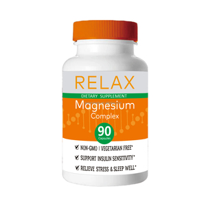 Adultes Soutient la sensibilité et Soulage le stress Supplément minéral Complexe de magnésium Capsules végétariennes - Product Image 1