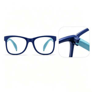 Nuova Montatura per Occhiali da Vista per Bambini, Leggera e Colorata, Montatura Quadrata Multicolore Stile Cat Eye per Miopia - Product Image 5