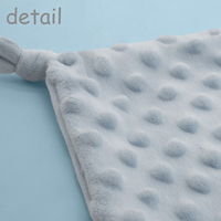 Doudou de Sécurité Bébé, Serviette Apaisante en Peluche Douce, Lingette Confort en Velours Corail pour le Sommeil du Nourrisson et du Jeune Enfant