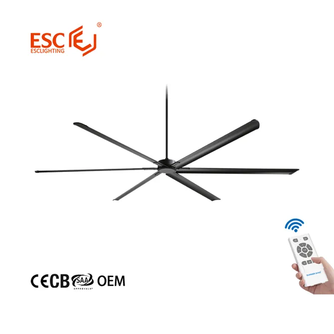 Factory direct 98 inch 5 speed choice remote control large big industrial ceiling ventilation fan