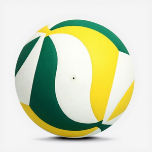 Ballon de volley-ball taille 5 vert jaune blanc tourbillon, prix usine, doux au toucher, pour entraînement, extérieur, intérieur, plage, match, qualité supérieure, emballage inclus - Product Image 2