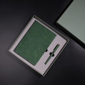 Ideas de Regalos Personalizados para Empleados Negros, Juego de Regalo Corporativo 2 en 1 con Cuaderno A5 y Bolígrafo para Pequeñas Empresas de Detallado - Product Image 3