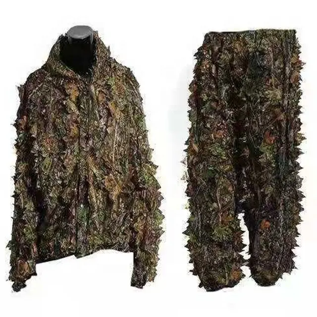 Fabrika orman 3D kamuflaj ghillie avcılık takım elbise giysileri ile yüksek kalite