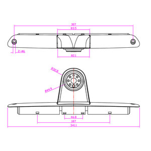 Cámara de Tercera Luz de Freno para Sprinter Van, Cámara de Visión Trasera para <span class=keywords><strong>Mercedes</strong></span> Benz Sprinter Van - Product Image 2