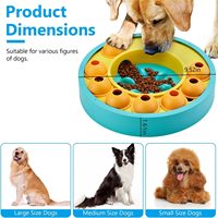 Jouet distributeur de friandises pour chien, puzzle d'alimentation pour chiens intelligents avec mangeoire lente pour chiens de grande, moyenne et petite taille, bol distributeur de friandises