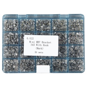Perlengkapan Gigi 50 Set Behel Ortodontik Gigi MIM Mini Roth 022 345 Hooks Kawat Gigi untuk Gigi - Product Image 1