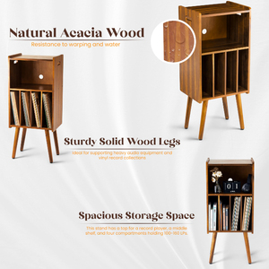 Soporte para <span class=keywords><strong>tocadiscos</strong></span> de color marrón, soporte para <span class=keywords><strong>tocadiscos</strong></span> de hasta 160 álbumes, soporte para <span class=keywords><strong>tocadiscos</strong></span> enorme, almacenamiento de discos de vinilo - Product Image 5