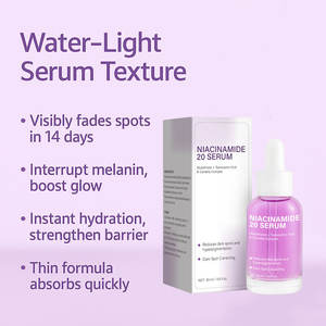 Esencia Facial Mayorista de Niacinamida 20% para Manchas, 30ml, Iluminadora, Rejuvenecedora, Hidratante y Fortificante - Product Image 3