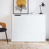 Ultra dünner modischer klappbarer Laptop-Schreibtisch aus Holz Unsichtbarer multifunktion aler Wand schreibtisch Platzsparender Aufbewahrung tisch