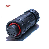LLT M19 600V 20A Connecteur étanche Plug and Socket 2 3 4 5 6 7 8 9 10 pin Wire Waterproof Connector