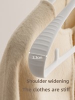 Cintre en plastique PP LANZYLO ODM avec texture antidérapante, conception épaisse sans trace, modèle 72389 pour suspendre les vêtements dans la garde-robe