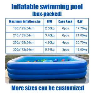 आउटडोर बड़े आयताकार <span class=keywords><strong>inflatable</strong></span> स्विमिंग पूल घर का उपयोग वयस्क pvc पूल 3 मीटर बच्चों के महासागर बॉल वाटर प्ले पूल पूल पूल - Product Image 4