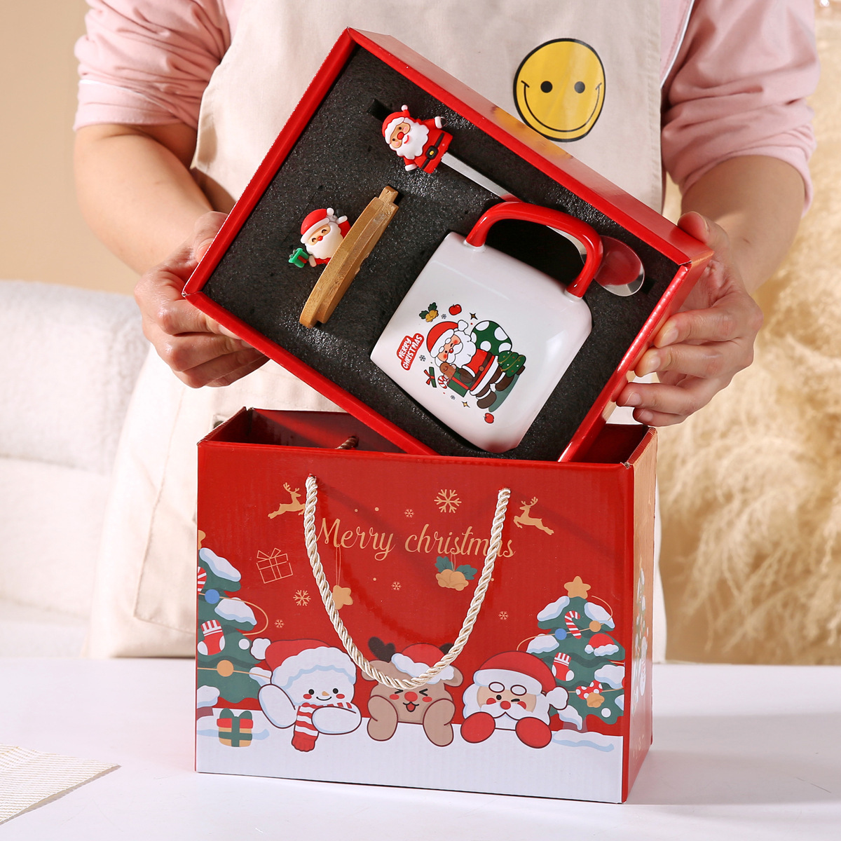 Santa Claus [Wooden Lid Gift Box]