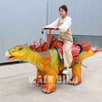 Dinosaur Park Family Facility Réaliste Animatronic Dinosaur Ride Walking