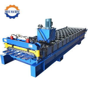 스틸 타일 루핑 시트 롤 성형 기계 아연 루핑 시트 만드는 기계 사다리꼴 시트 성형 기계 - Product Image 1