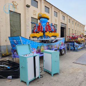 Manège mobile Octopus pour 8 personnes, équipement de fête <span class=keywords><strong>foraine</strong></span> rotatif, machine de jeu de carnaval extérieur - Product Image 6