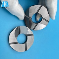 Joint mécanique de précision en carbure de silicium céramique SSiC, à rainures hydrodynamiques, pour gaz sec, face rotative