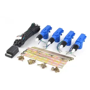 Universal Remote Control 360 Degree Car Door Lock Actuator Central Locking Systems With Metal Wheels Double Sliding Pull