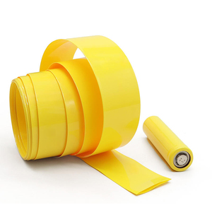 Tube thermorétractable en PVC jaune 120 mm pour isolation de batterie 18650 – Manchon rétractable en PVC pour packs de batteries - Product Image 6
