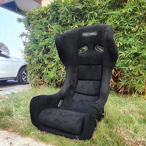 RE08 Volwassen Fluwelen Relaxfauteuil Inklapbare Sport Race Verstelbare Racestoel voor Race Drift Simulator - Product Image 5