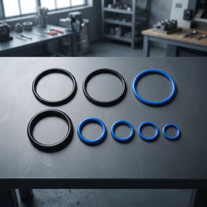 O-Ring <b>Seal</b> Set <b>Black</b> Blue Rubber Rings 50mm for Hydraulic <b>Seals</b> - Product Image 1