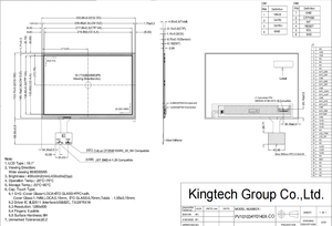 โมดูลจอแสดงผล Kingtech 1280*800 550 Nits 40 พิน MIPI 4 เลน TFT LCD พร้อมหน้าจอสัมผัสขนาด 10.1 นิ้ว โมดูลขนาด 10.1 นิ้ว โมดูลจอแสดงผล TFT LCD - Product Image 4