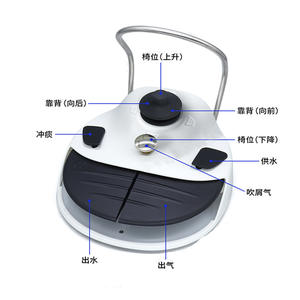 Sillón Dental con Pedal de Cuatro Orificios, Carcasa Metálica, Interruptor de Turbina JT 03 Blanco, Uso Comercial - Product Image 2