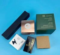 Boîte d'emballage cosmétique de luxe en papier artistique biodégradable gaufré sur mesure pour les soins de la peau et les fards à joues
