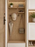 Meuble à chaussures moderne sur mesure, armoire de rangement pour chaussures d'entrée pour couloir