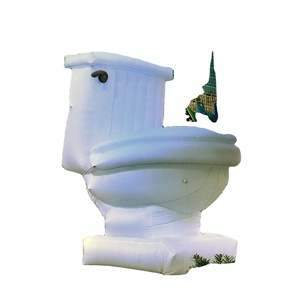 نموذج مقعد مرحاض قابل للنفخ عملاق مخصص للإعلانات في الفعاليات - Product Image 1