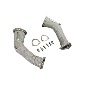 Downpipe en acier inoxydable SVJ avec protection thermique pour Audi RS4 <span class=keywords><strong>RS5</strong></span> <span class=keywords><strong>B9</strong></span> 2.9T - Product Image 4