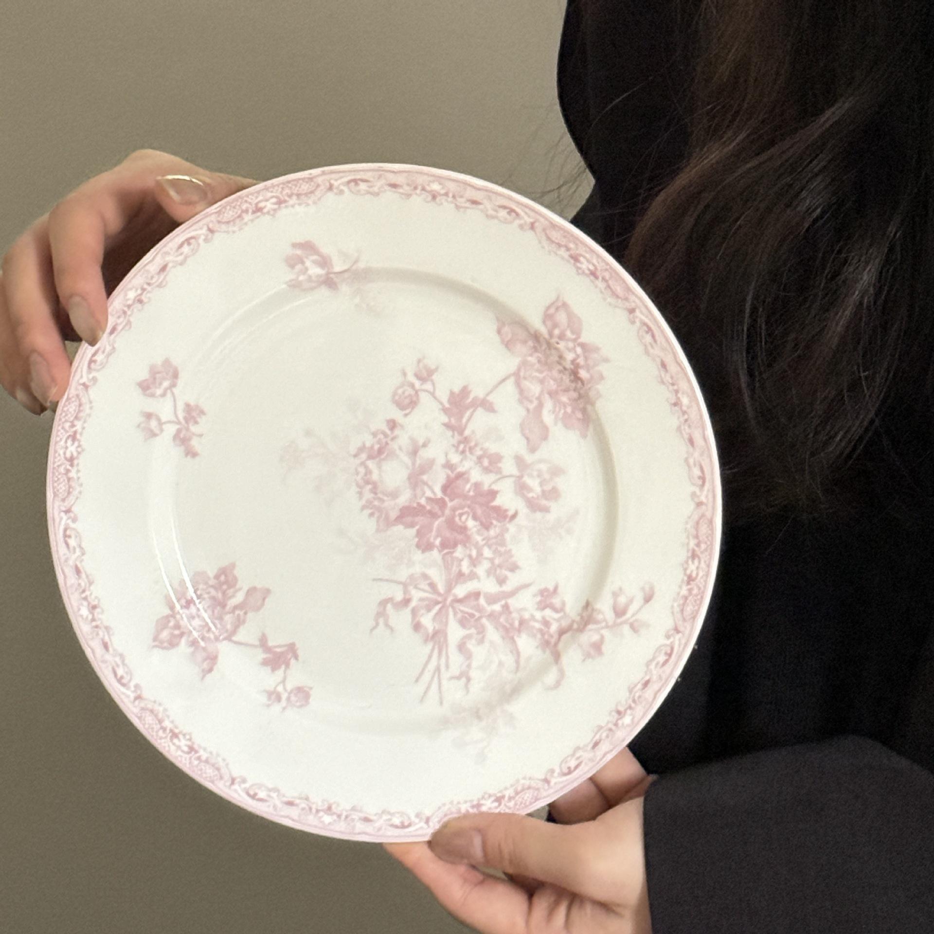 Pink 8inch plate