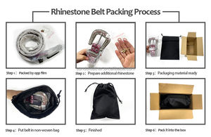 Styliste Premium Cinto De Strass cuir d'alligator femmes hommes ceintures en pierre scintillantes cristal diamant clouté Strass ceinture - Product Image 6
