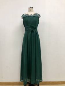 Nouvelle Arrivée Robes de <span class=keywords><strong>Demoiselle</strong></span> <span class=keywords><strong>d</strong></span>'<span class=keywords><strong>Honneur</strong></span> de Mariage Col Rond en Chiffon Longues Chic et Modestes Robes de Soirée <span class=keywords><strong>Robe</strong></span> en Dentelle pour Femmes - Product Image 3