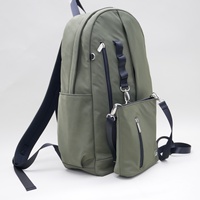 Sac à dos personnalisé de haute qualité en polyester à mémoire de forme intercalaire en sergé uni pour ordinateur sac à dos décontracté et sportif pour homme