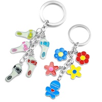Vente en gros de porte-clés en alliage de zinc vintage personnalisés de haute qualité, logo OEM, porte-clés promotionnels personnalisés