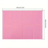 10 pièces rose jetable étanche Nail Art Table tapis doux texturé Surface tampons de nettoyage pour manucure outils et accessoires Salon