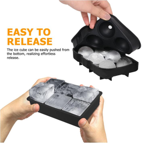 ホットイージーリリースウイスキーアイスホッケーマシン再利用可能大球ボールキューブアイストレイ型シリコーン - Product Image 2