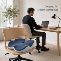 Coussin de chaise de bureau ergonomique en mousse à mémoire de forme 60D en forme de U, pour soulagement du coccyx, amovible, lavable, personnalisable en polyester/coton, vente en gros