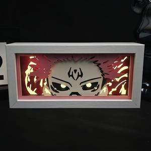 Lámpara de <span class=keywords><strong>Noche</strong></span> con Figura de Yuji Itadori de 7.8' en Caja de Luz ABS, Jujutsu Kaisen, Anime Japonés, Decoración de Habitación 3D, Regalo para Otaku - Product Image 4