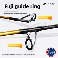 Canne à pêche Fuji Guides en carbone solide pour jigging lent 1,83 m 220 g MH Spinning pour la pêche en bateau, en haute mer, au poisson-sabre, en lac et en rivière